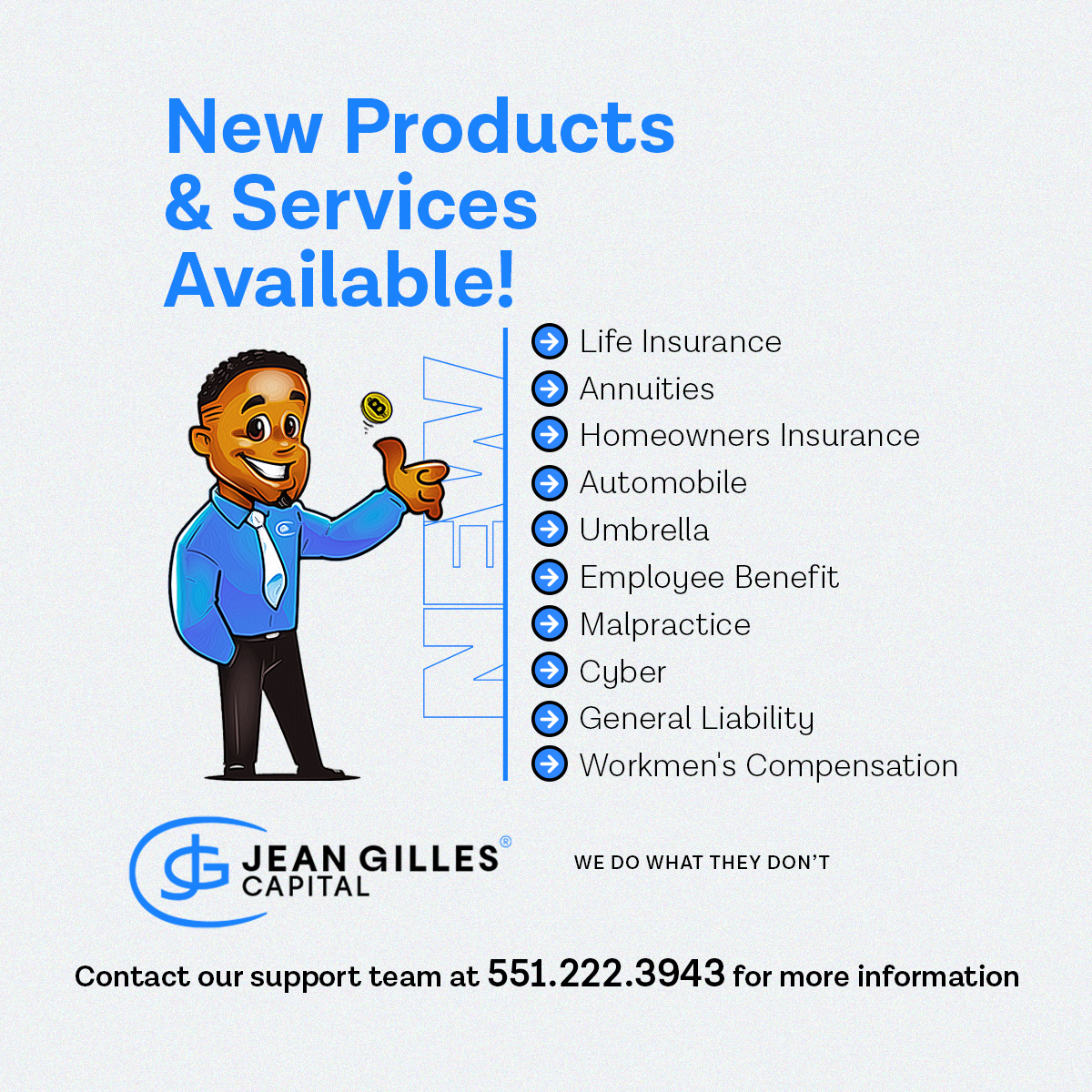 New products and services